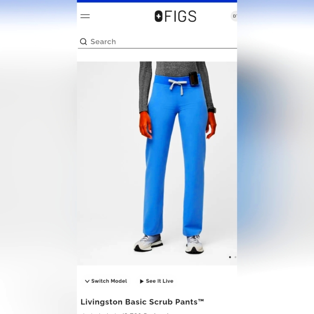 Livingston Basic Scrub Pants™ - Ceil Blue